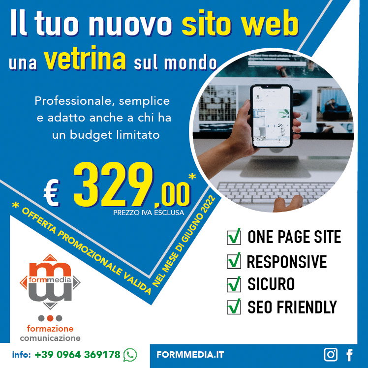 SITO WEB ONE PAGE - formmedia.it